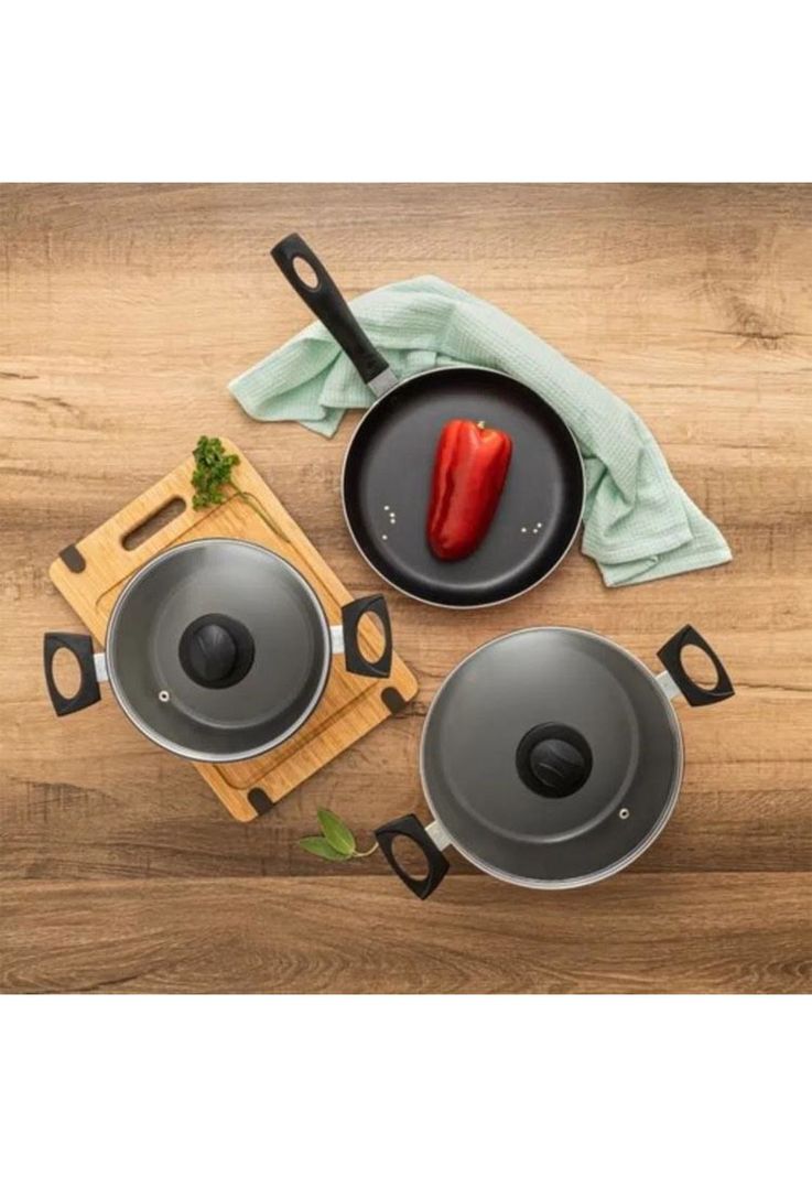 BATERIA ALUMINIO 5 PIEZAS JUST COOK-5