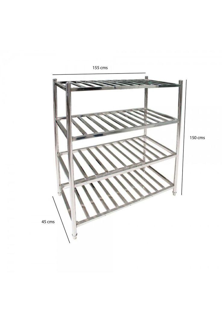 ESTANTERIA ACERO INOX TIPO REJILLA DE 150x45x155 cm-1