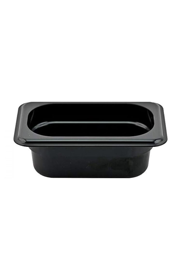 CONTENEDOR POLICARBONATO NEGRO GN 1/4x10 cms