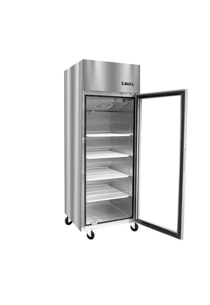 CONGELADOR ACERO INOX PUERTA VIDRIO SINGLE 700 LITROS Surtido