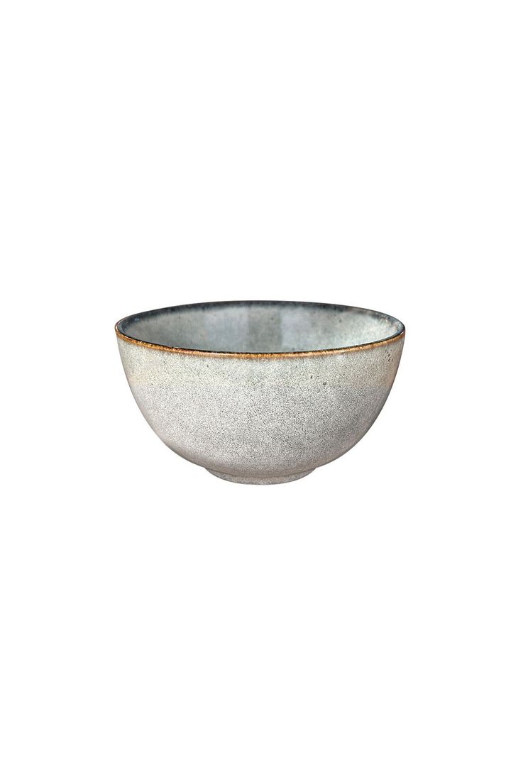 Set 6 Bowl Redondo Ceramica 14X8 Cm Gris Linea  Laos  - ( Tipo Gres )