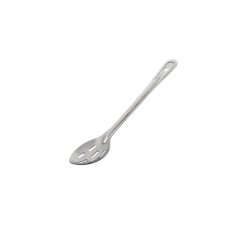 CUCHARA PARA SERVIR RANURADA 28 CM Plateado
