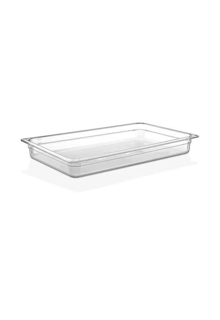 CONTENEDOR POLICARBONATO TRANSPARENTE 1/1x6 cms Turquesa