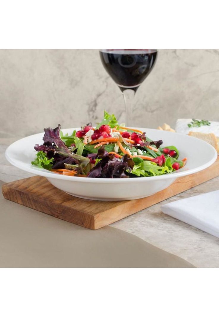 Set De 12 Plato Hondo Borde Grueso 21 Cm. Linea Tower-2