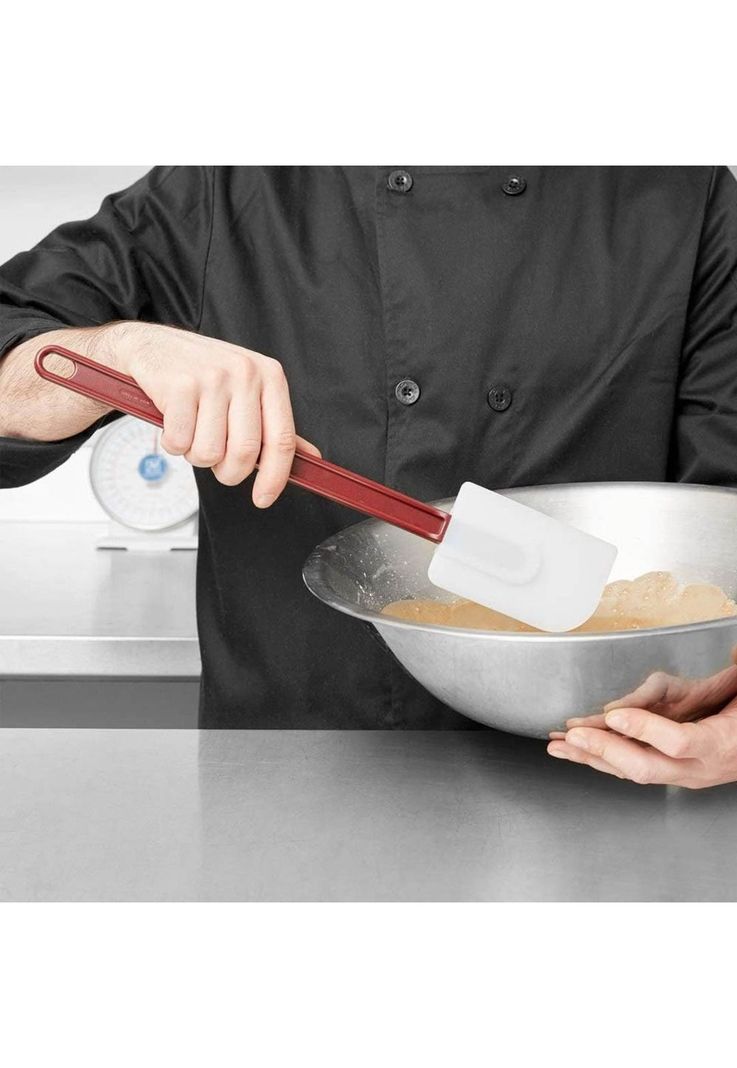 ESPATULA MEZQUINO RASPADOR DE MASAS DE SILICONA PROFESIONAL 35CM-1