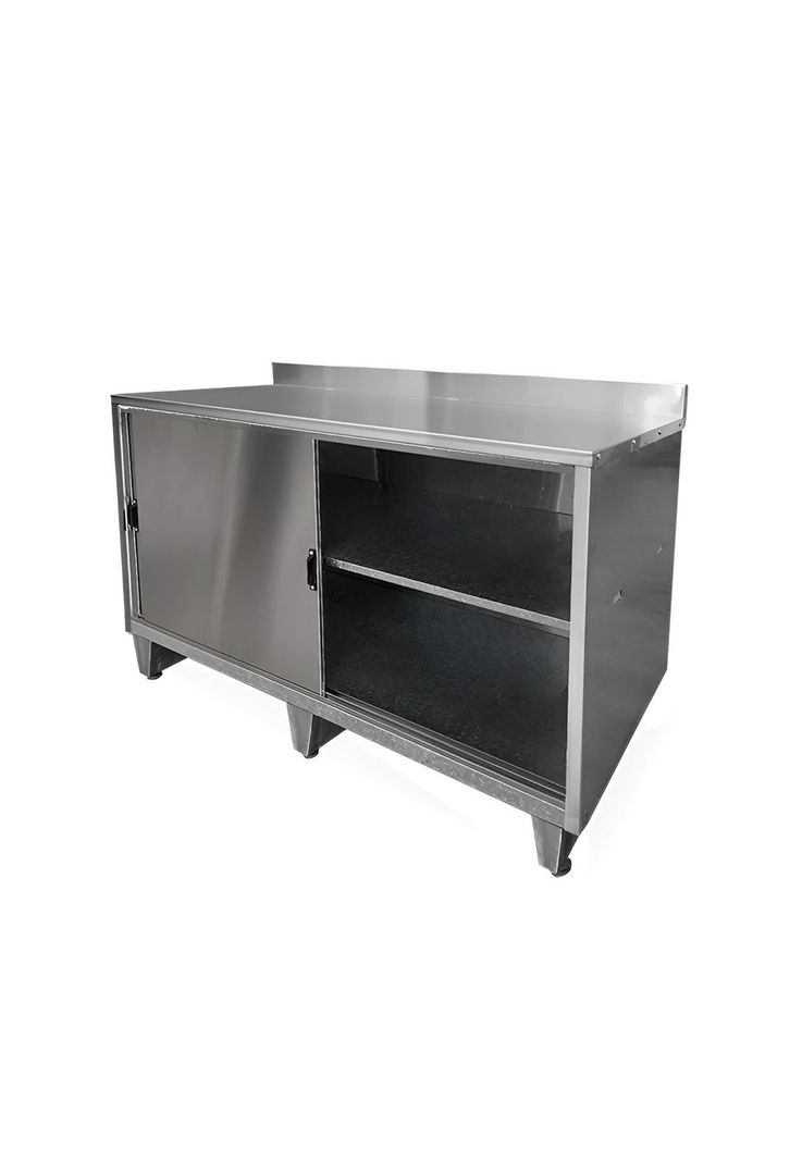 MESON MURAL ACERO INOXIDABLE PUERTAS CORREDERAS 140 CM-1