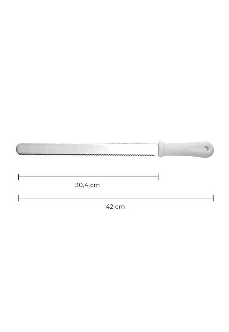 ESPATULA FILO DENTADO BLANCO HOJA 30,4 CMS.-1