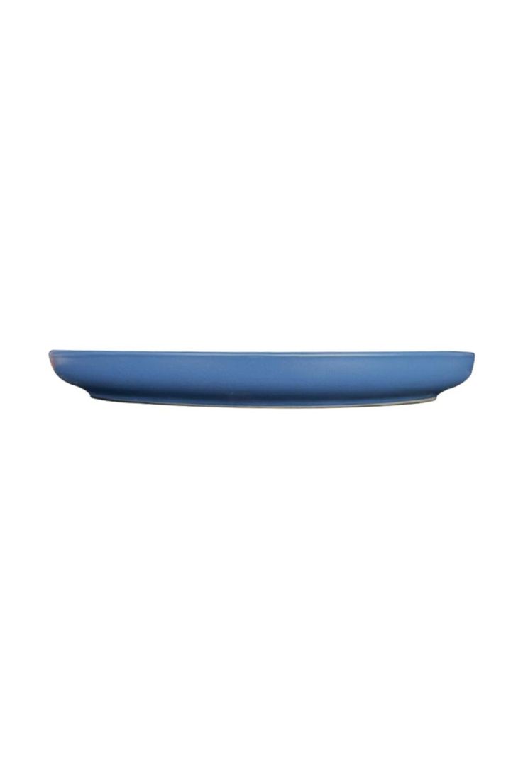 SET DE 4 PLATO PRINCIPAL CERAMICA RUSTICA 27 CM AZUL LINEA O-2