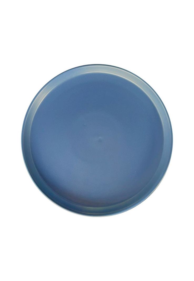 SET DE 4 PLATO PRINCIPAL CERAMICA RUSTICA 27 CM AZUL LINEA O-3