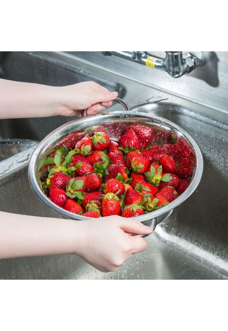 COLADOR CON PEDESTAL ACERO INOX 3 LITROS-1