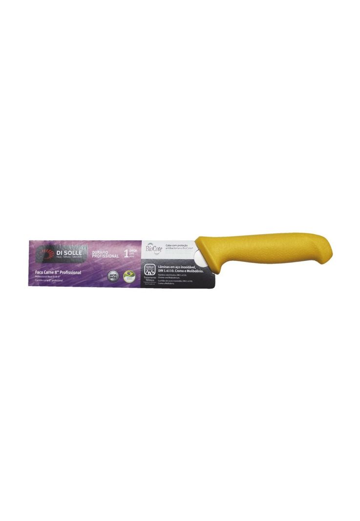 CUCHILLO MEDIO GOLPE AMARILLO HOJA 20 CMS.-1