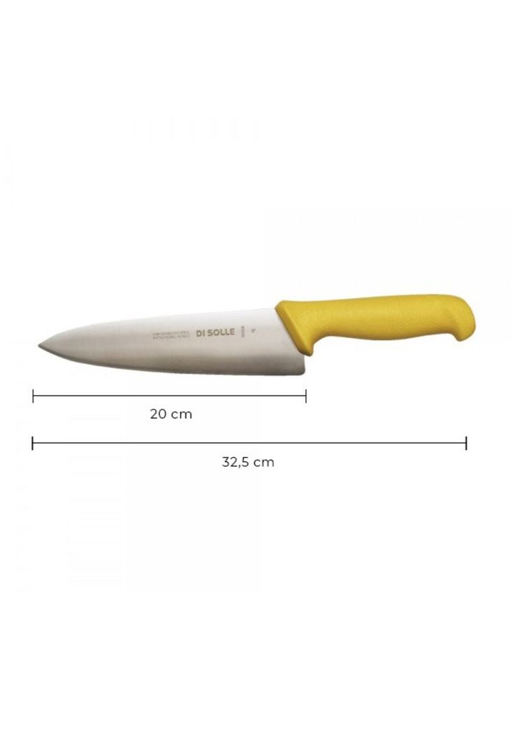 CUCHILLO MEDIO GOLPE AMARILLO HOJA 20 CMS.-2