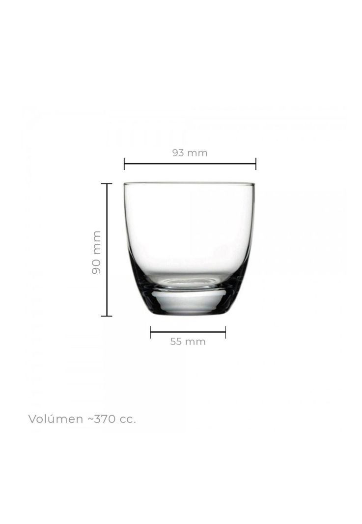 Set De 6 Vaso Whisky 381 Cc. Mod. Lyric-1