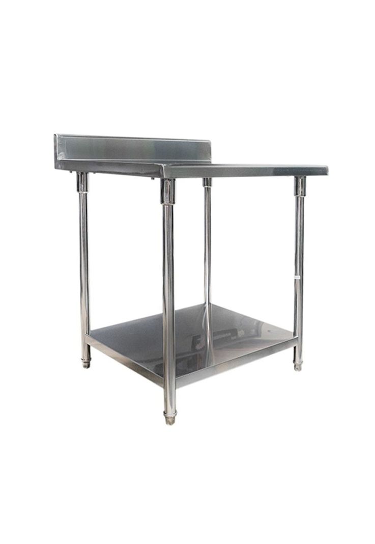MESÓN CON RESPALDO ACERO INOX 80 X 70 X 85 CM-0