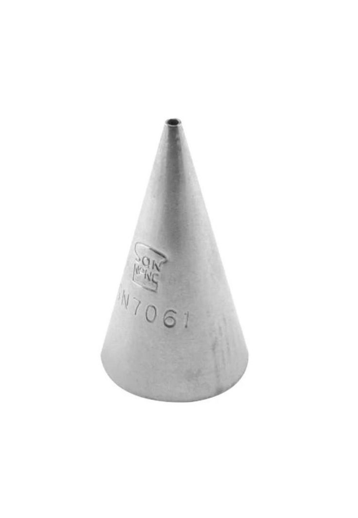 Set De 2 Boquilla Redonda Lisa Inox 1.5x18x35mm