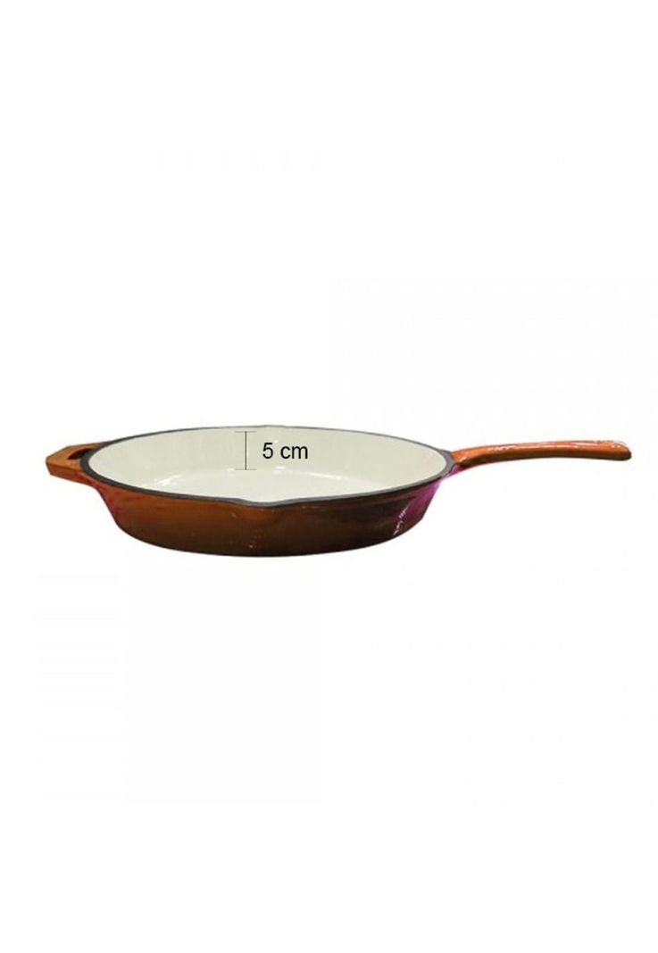 SARTEN HIERRO NARANJO 25 cm-2