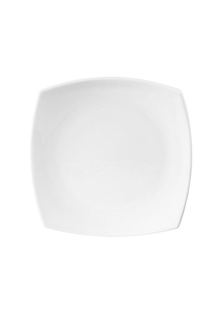 Set De 4 Plato Principal Porcelana Cuadrado 27 Cm-0