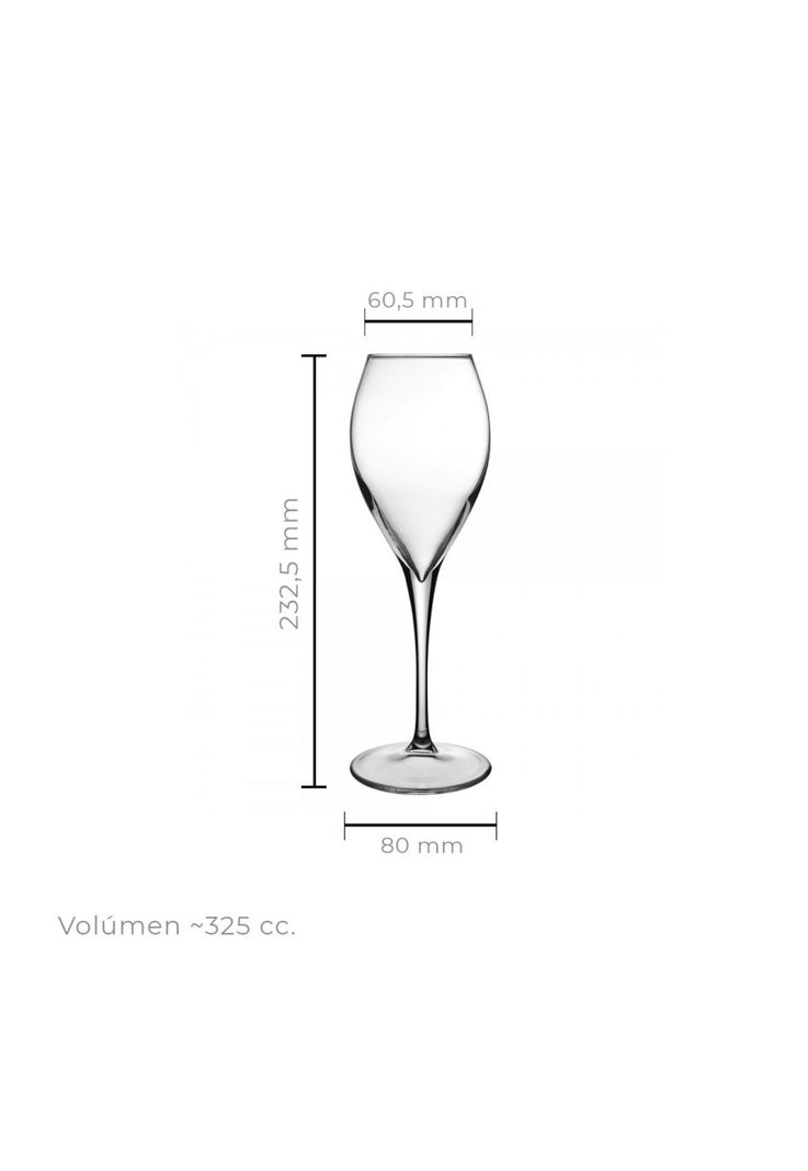 SET 6 COPA DE VINO 325 CC. LINEA MONTE CARLO-3