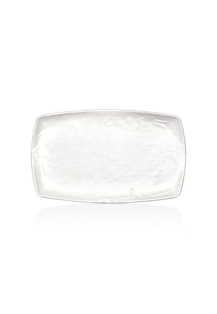 PLATO MELAMINA RECTANGULAR BLANCO 20 X 33 CM LINEA CARRE-0