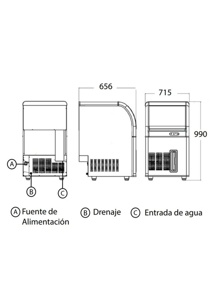 Maquina De Hielo Zbf-90-4
