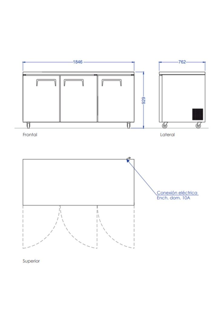 MESON REFRIGERADO LUC-650R-5