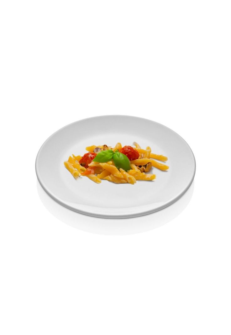 SET DE 6 PLATOS DE MELAMINA REDONDO SIN BORDE BLANCO 23 CM LINEA CLASICA-0