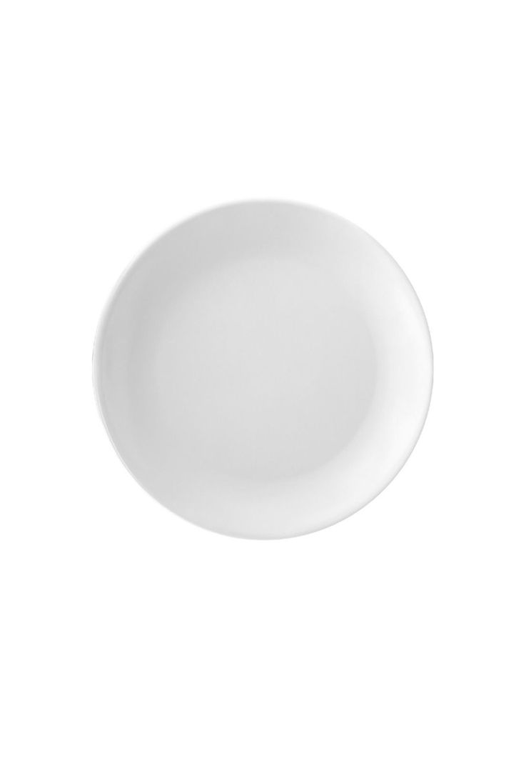 SET DE 6 PLATOS DE MELAMINA REDONDO SIN BORDE BLANCO 23 CM LINEA CLASICA-4
