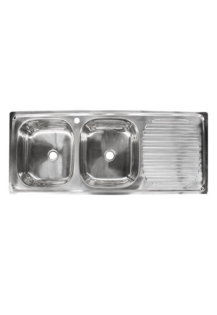 Lavaplatos Doble Con Secador 120 X 50 X 15Cm-0