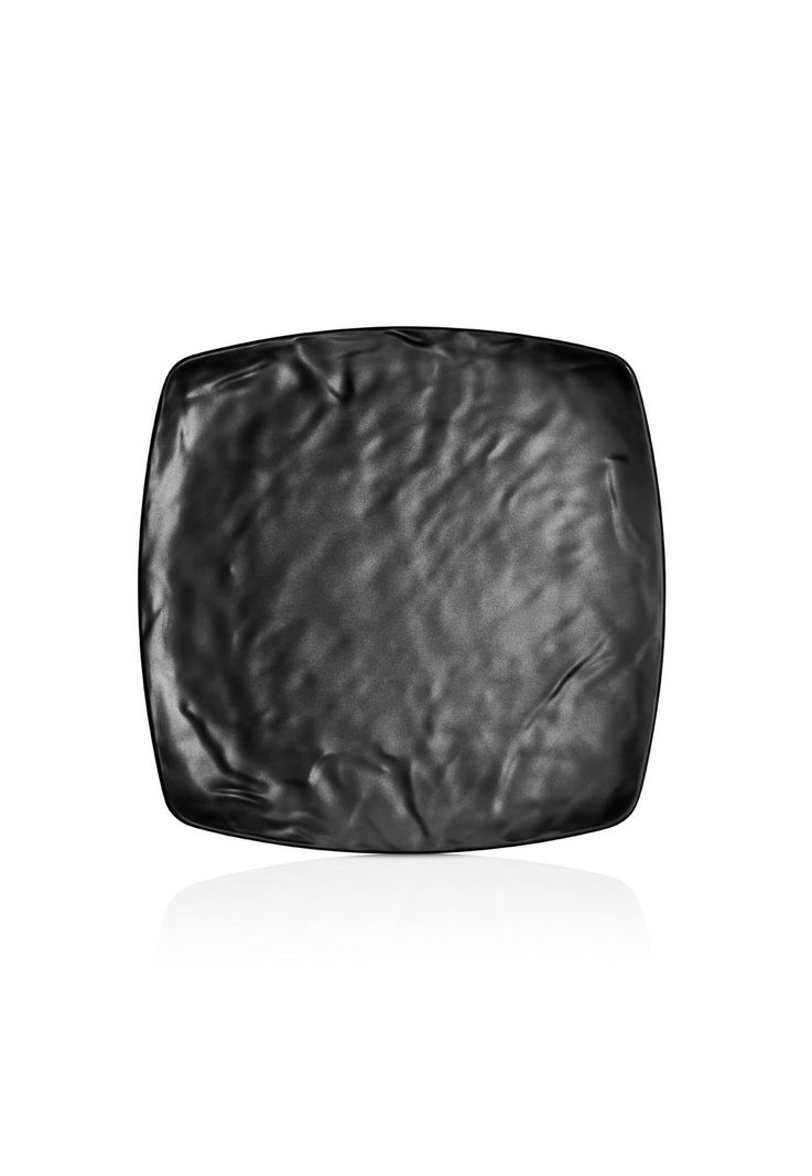 PLATO MELAMINA CUADRADO NEGRA 27 X 32.5 CM LINEA CARRE-0