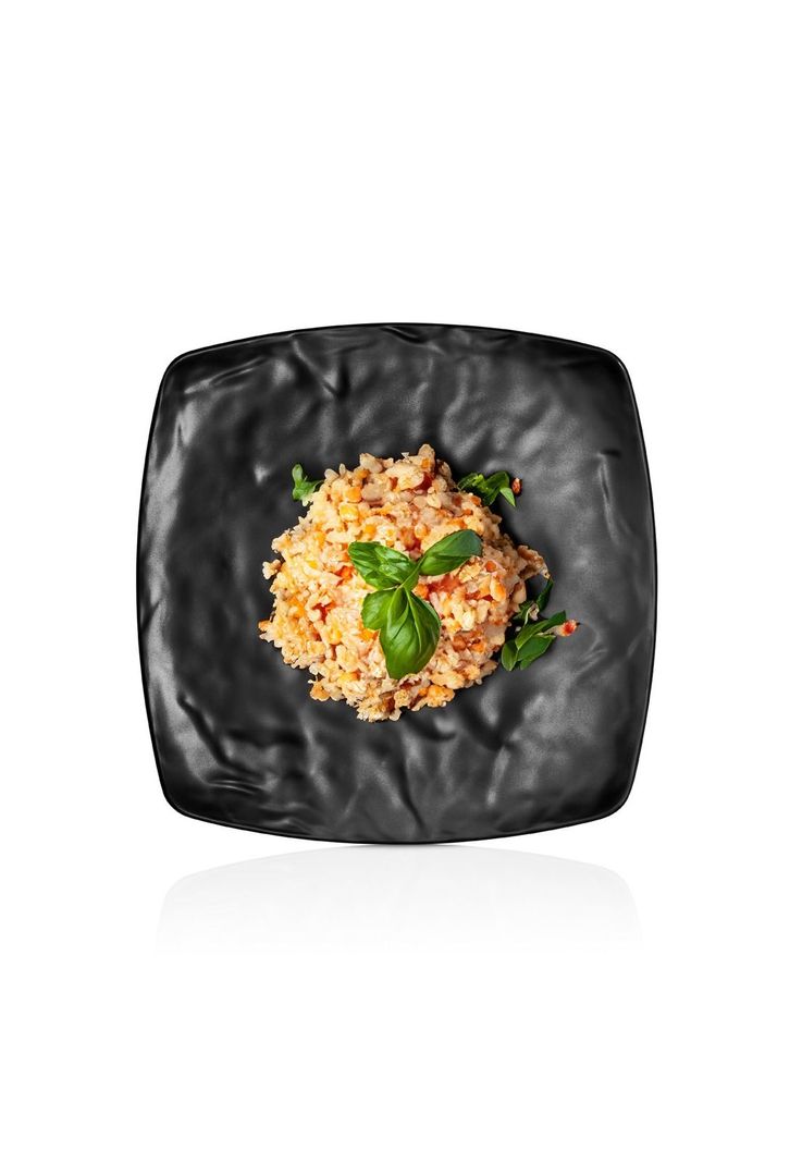 PLATO MELAMINA CUADRADO NEGRA 27 X 32.5 CM LINEA CARRE-1
