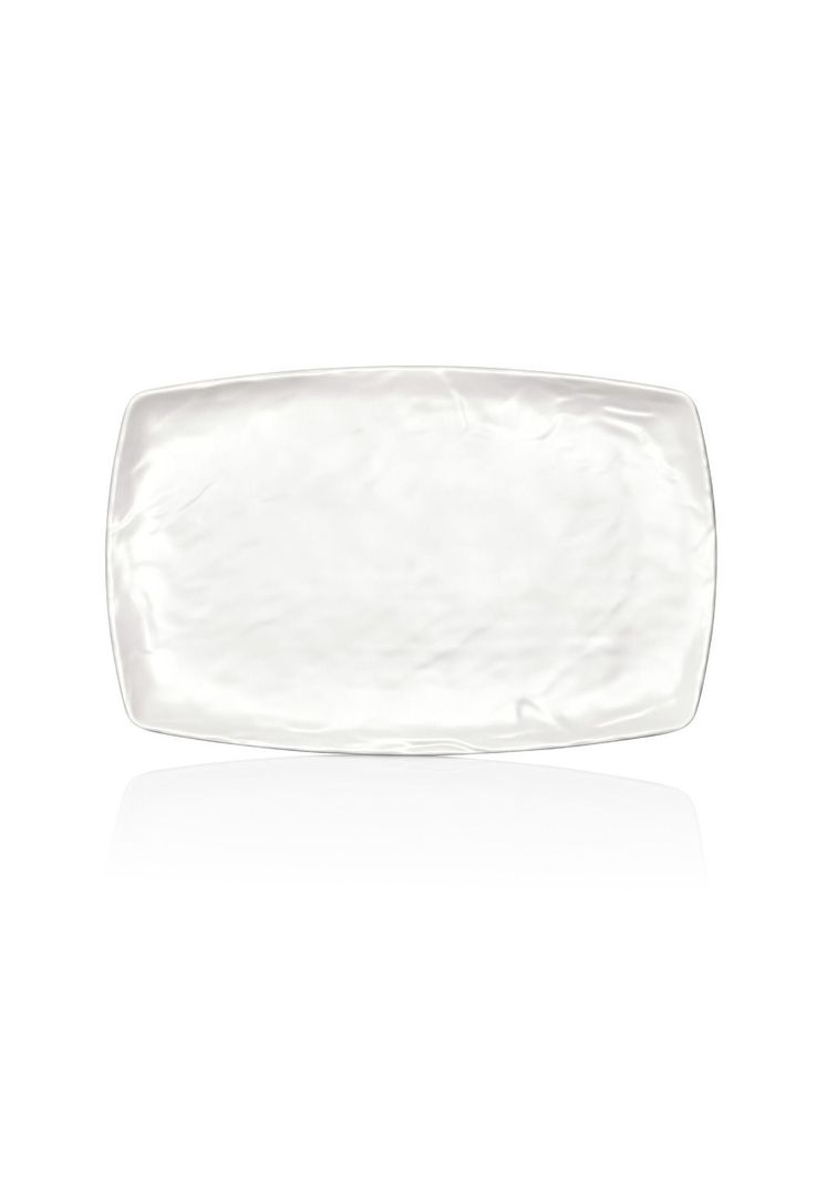 PLATO MELAMINA RECTANGULAR BLANCO 23.5 X 37 CM LINEA CARRE-0