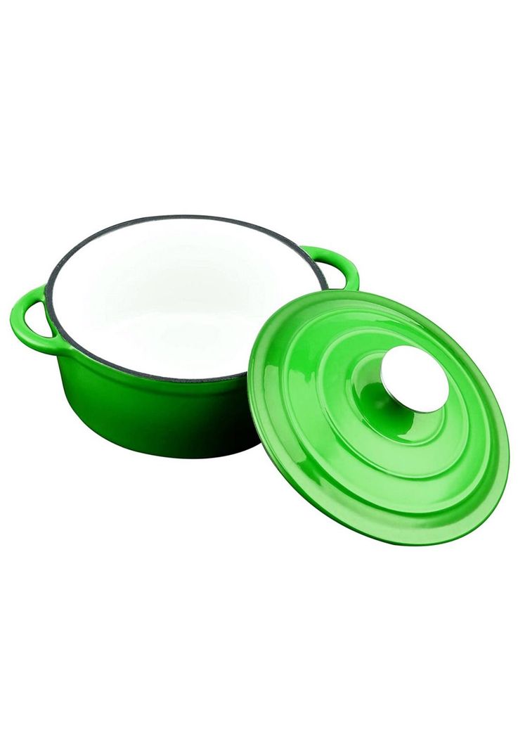 OLLA HIERRO FUNDIDO REDONDA VERDE 24x12 cm-3