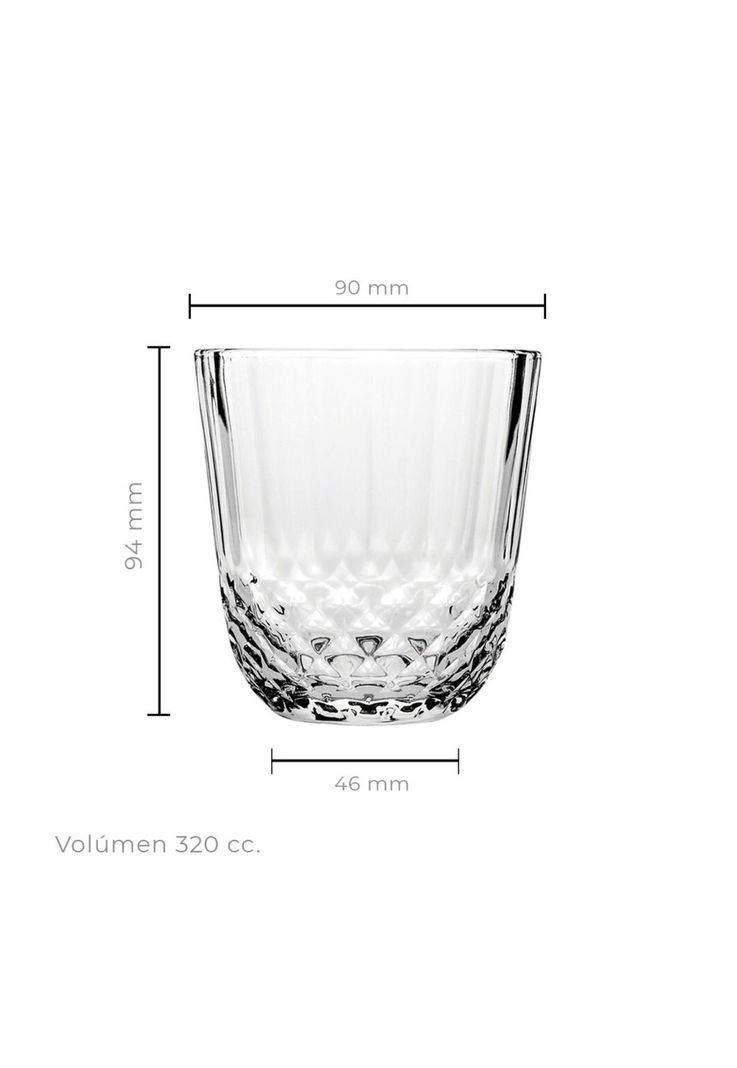 SET 6 VASOS WHISKY 320 CC LINEA DIONY-2