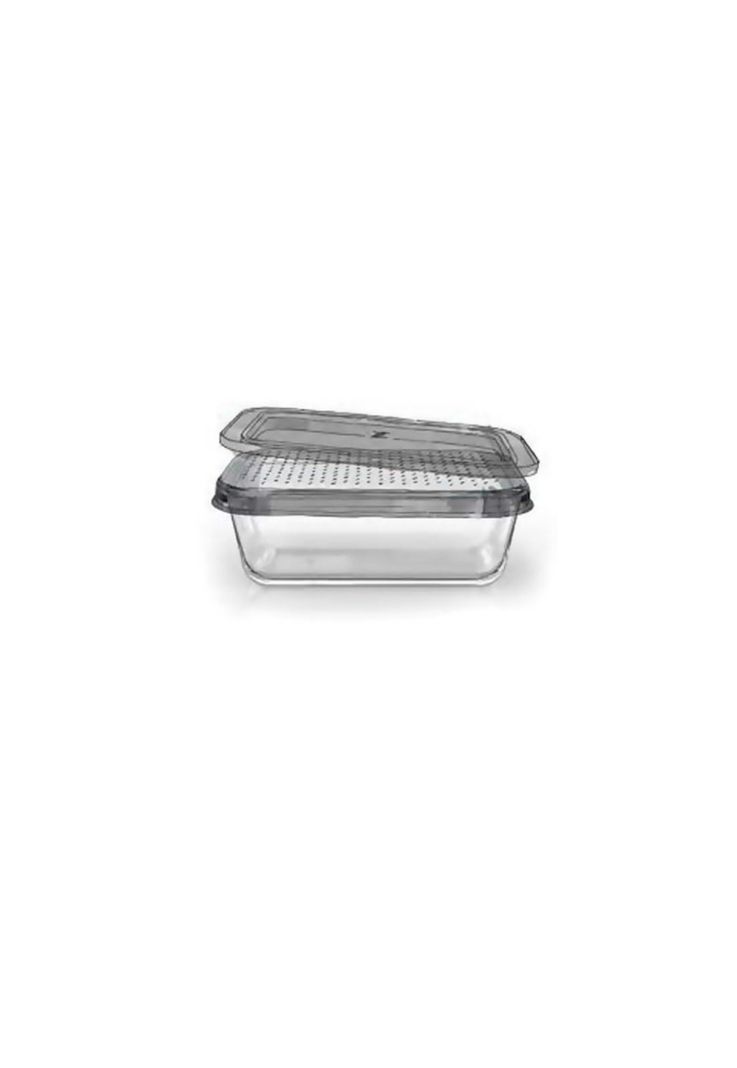 Tupper Rectangular Vidrio 800 Cc-0