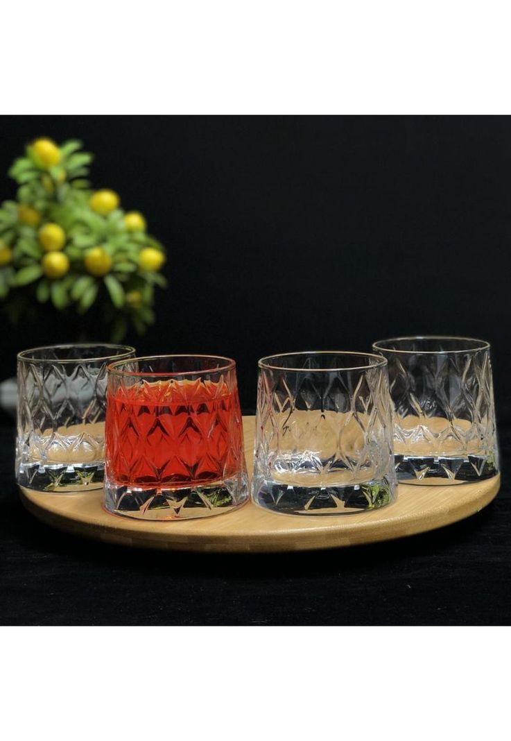 Set De 6 Vaso Whisky 300 Cc Linea Leafy-2