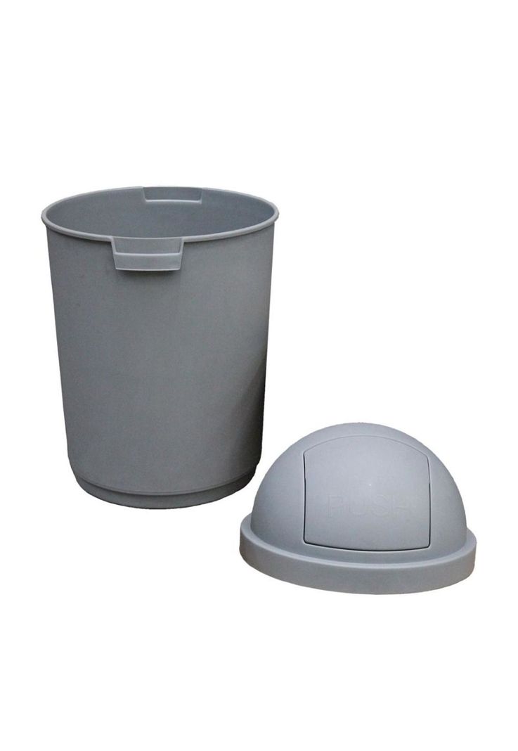 BASURERO REDONDO C/TAPA RETRACTIL 28 LTS-1