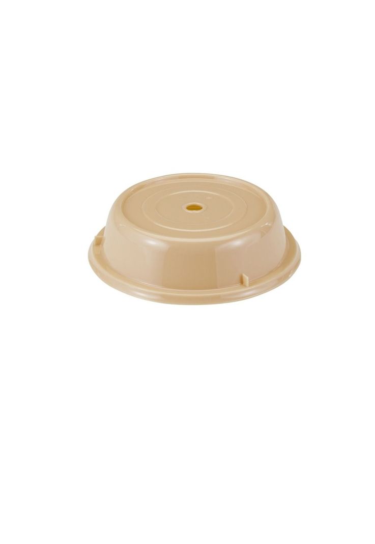 CUBREPLATOS POLICARBONATO BEIGE 27.4 CM