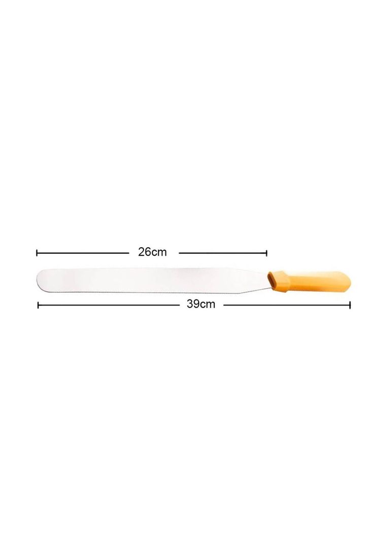 ESPATULA PASTELERA 39 CM MANGO AMARILLO-2