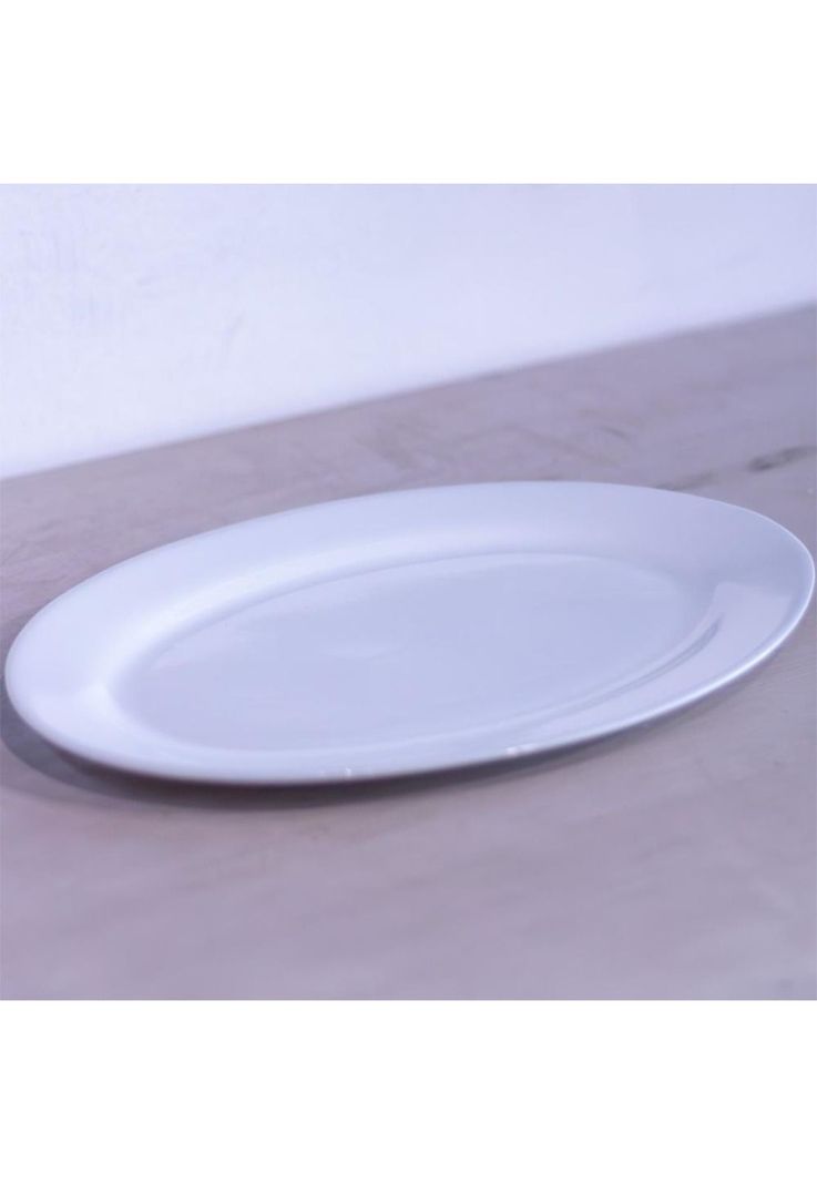 SET DE 6 PLATO OVALADO PORCELANA 30cm TOWER-1