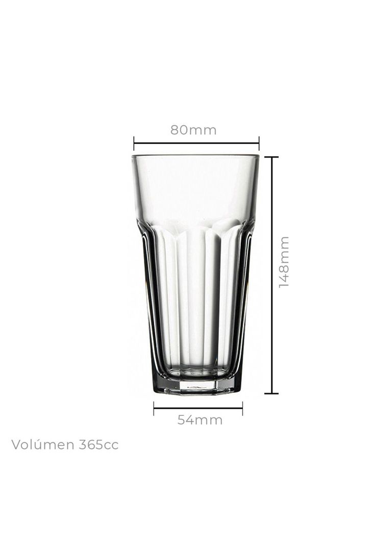 SET 3 VASOS REFRESCO MOD. CASABLANCA 365 cc.-1