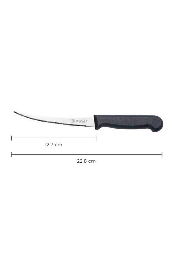 CUCHILLO CORTADOR DE TOMATES NEGRO HOJA DE 12,7 CMS-1