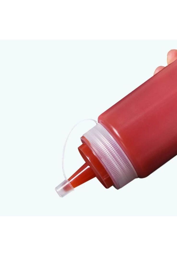 SET 3 BOTELLA DISPENSADORA SALSA GRADUADA TRANSPARENTE 600ML-2
