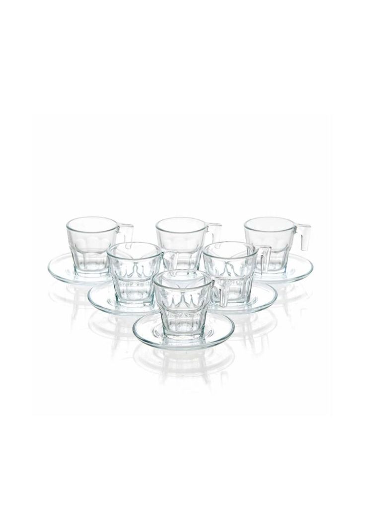 Set De 6 Taza De Cafe C/platillo 70 Cc. Casablanca-1