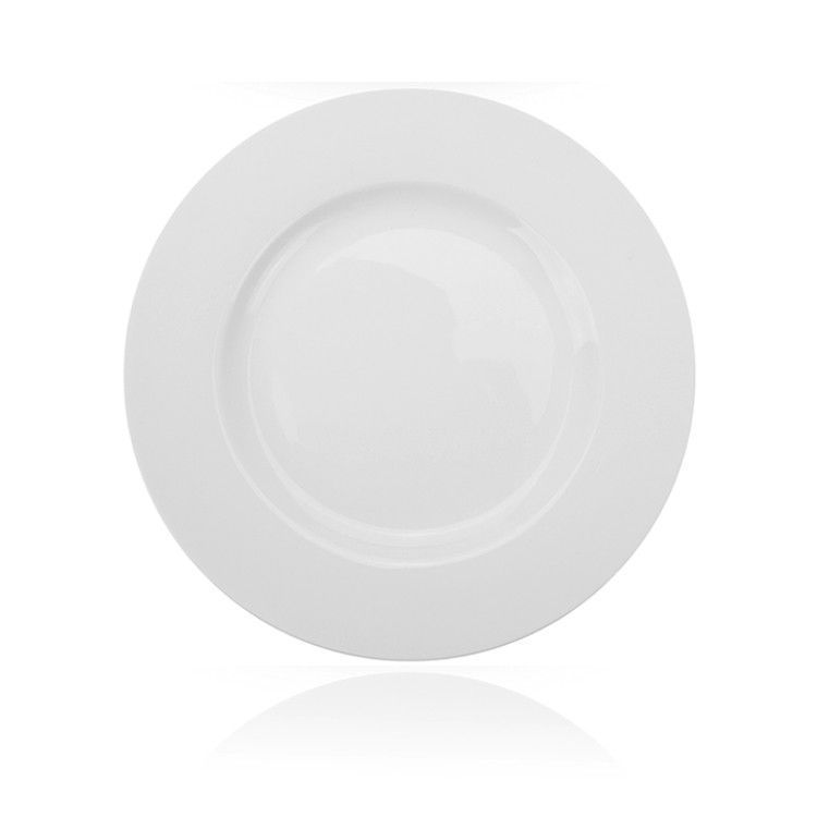 SET DE 12 PLATO ENTRADA BORDE GRUESO 23 CM. LINEA TOWER Blanco