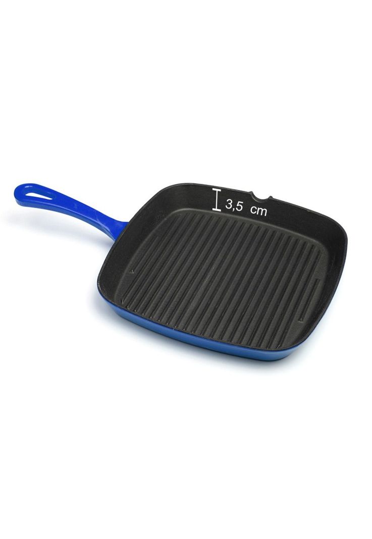 SARTEN HIERRO RECTANGULAR  AZUL 24-2