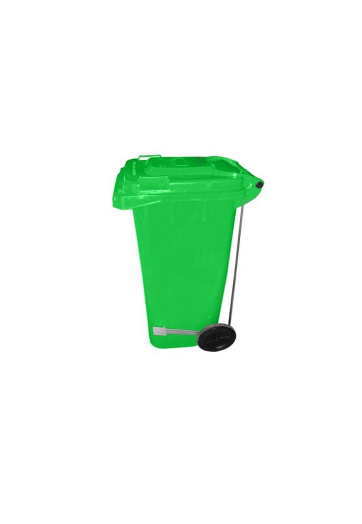 BASURERO CON PEDAL 120 LTS. COLOR VERDE-0