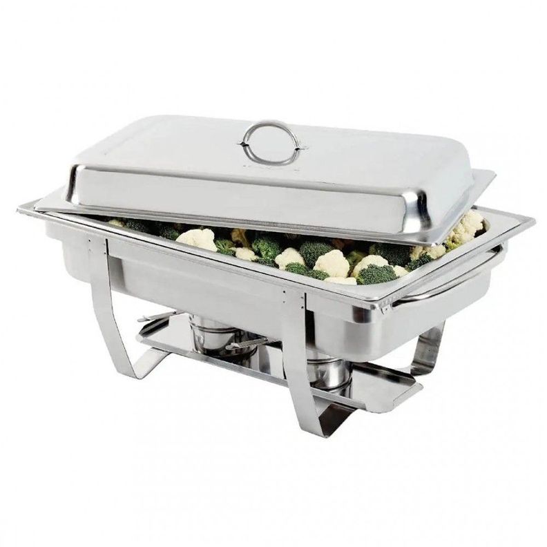 Chaffer GN 1/1 Con Tapa Plateado Metalico