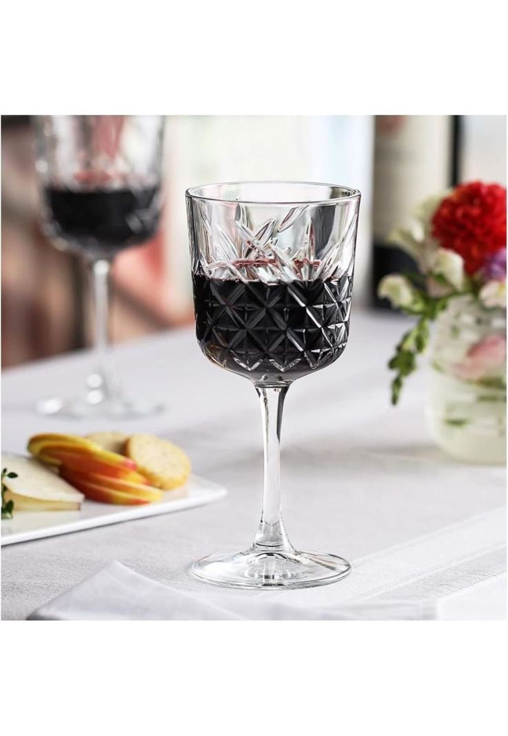 Set De 4 Copas De Vino Tinto 330 Ml Linea Timelles-3