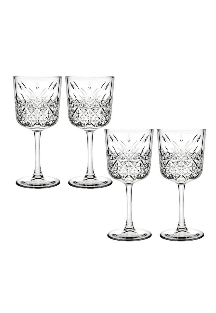 Set De 4 Copas De Vino Tinto 330 Ml Linea Timelles-4