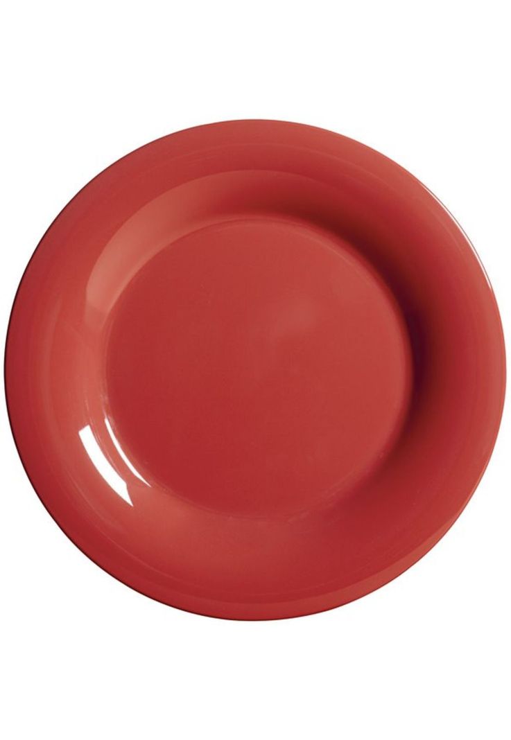 set 4 PLATO MELAMINA ROJO 14 CM-0